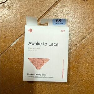 Lululemon Pink Mid-Rise Cheeky Bikini